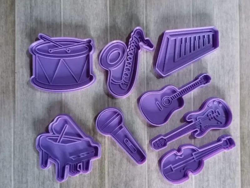 INSTRUMENTOS MUSICALES CORTANTE DE GALLETAS