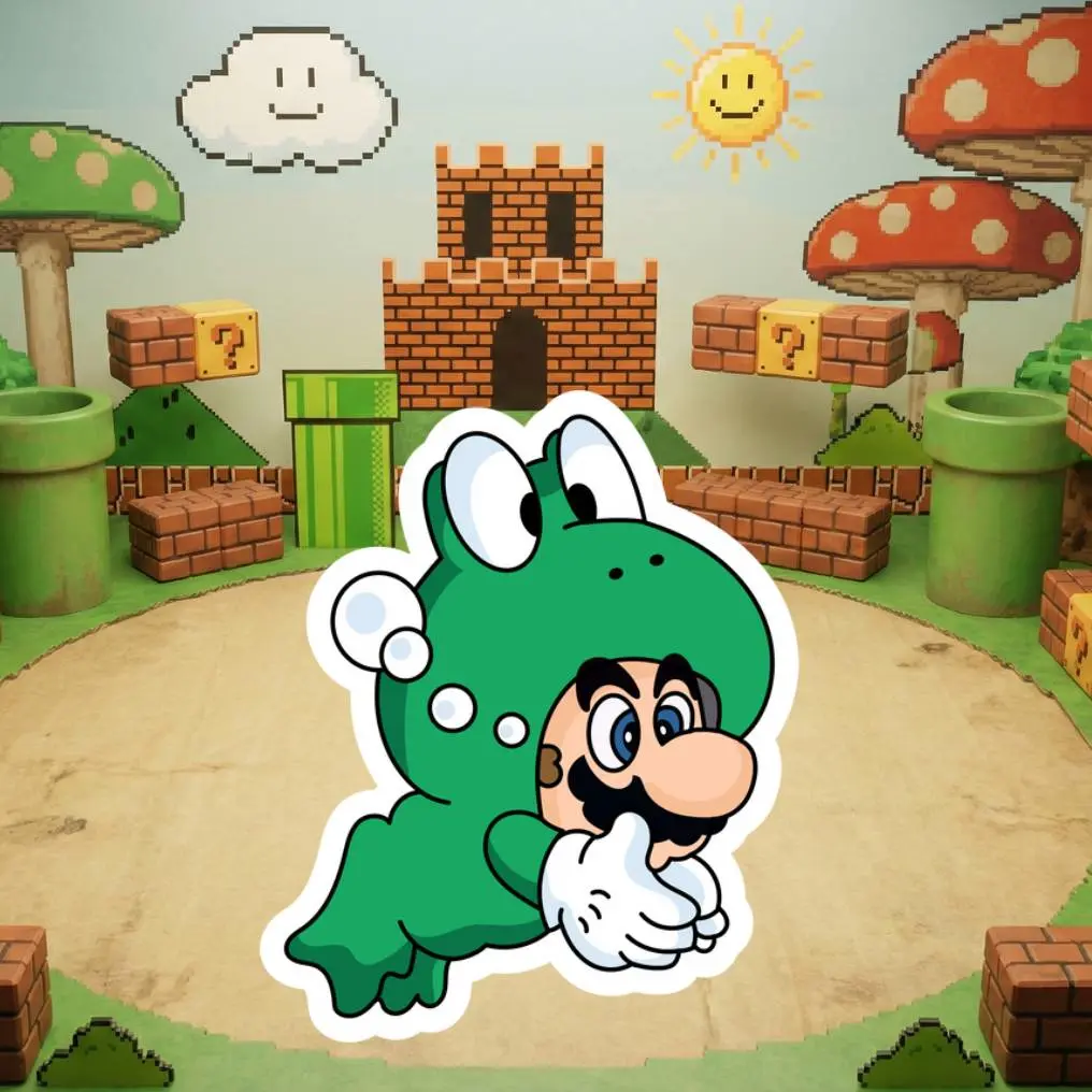 Mario Bros 3D Figures – Mario Frog/Rana