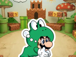 Mario Bros 3D Figures – Mario Frog/Rana