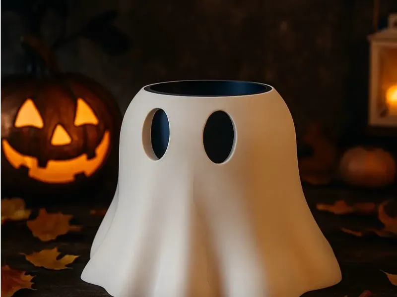 Ghost Pot & Vase – Halloween Planter & Spooky Decor