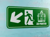 3D Printer Emergency Sign - Left Arrow Down-Left-4