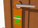 Playing Minecraft Door Hanger-0