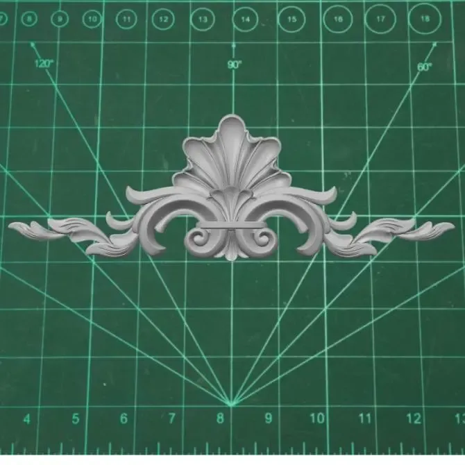 Moldura decorativa para madera 8 (Pattern decor design)