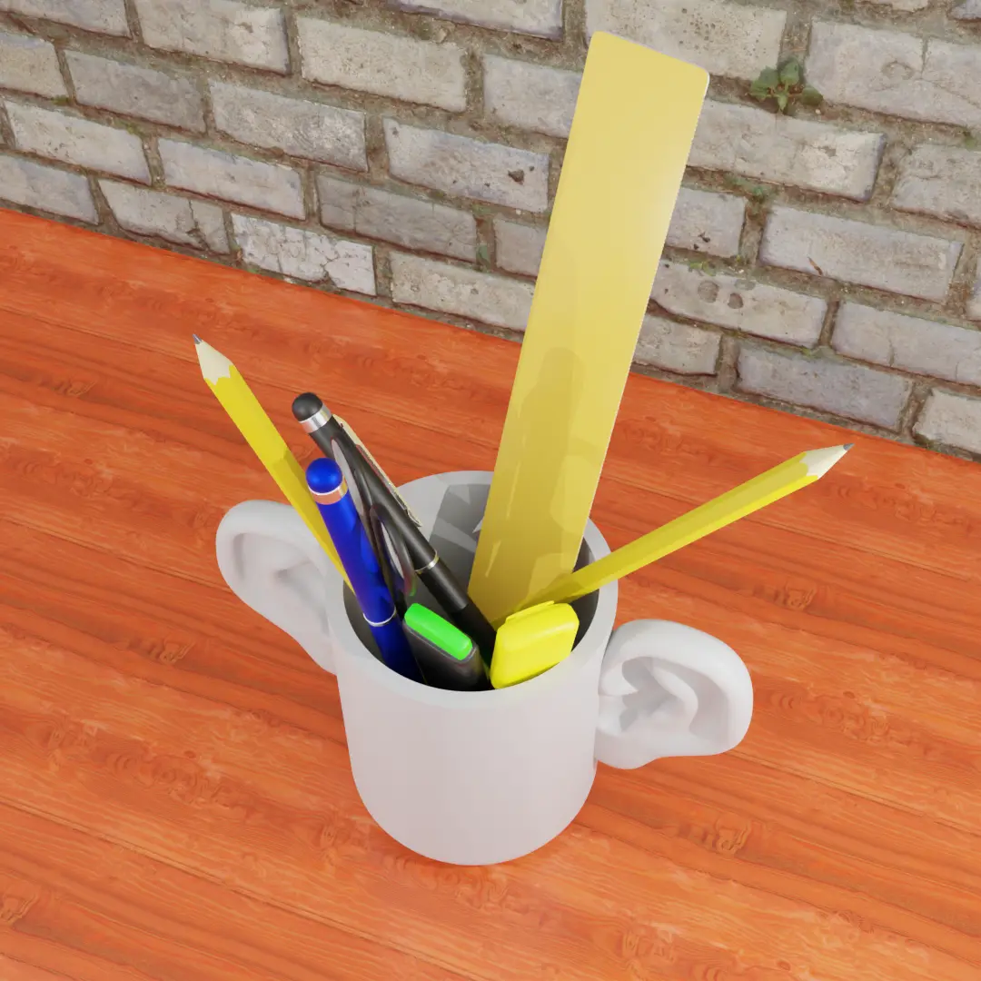 pencil holder with ears