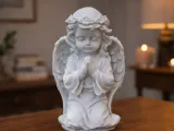 Estátua de um anjo em oração-2