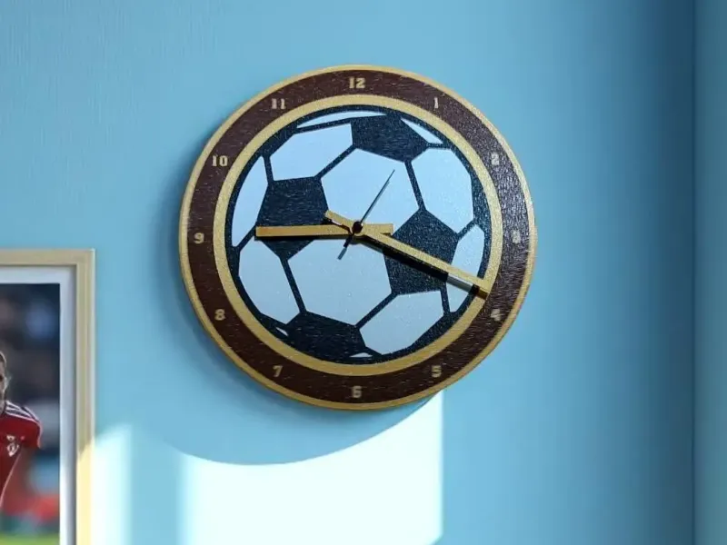 Soccer ball - football - wall clock