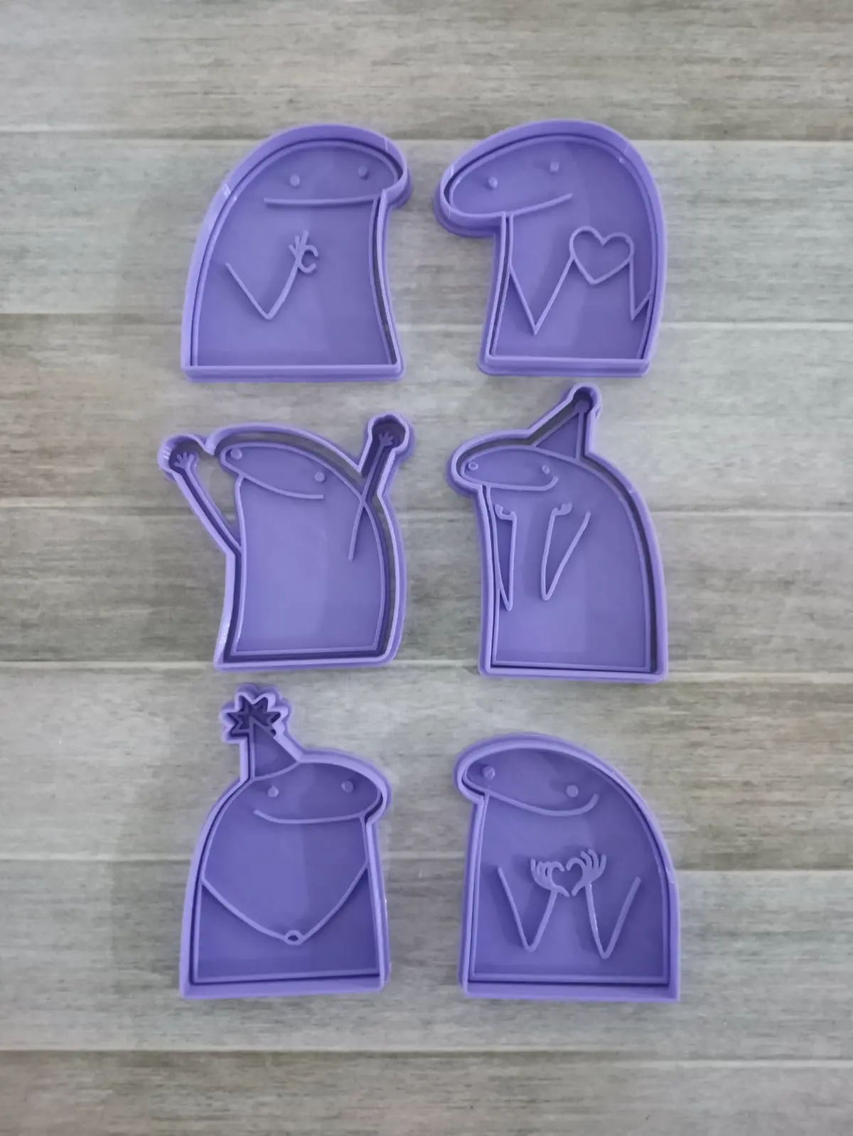 FLORK COOKIE CUTTERS - CORTANTES DE GALLETAS KIT X6