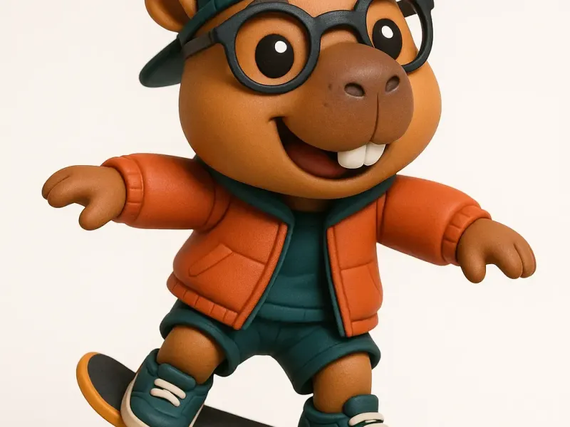 capivara skate / coleção esportes /capibara