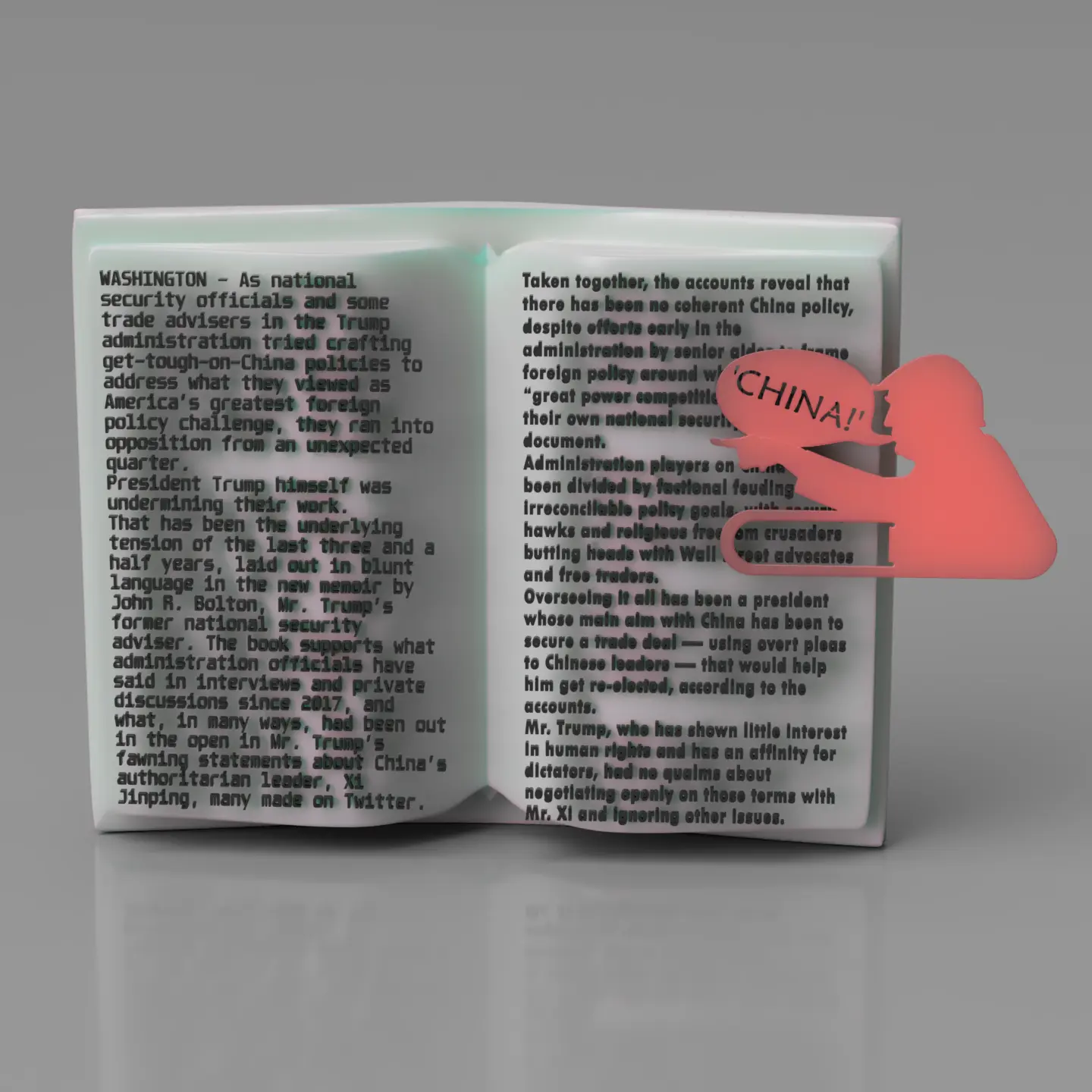 Trump 'China' Bookmark *Contest Entry*