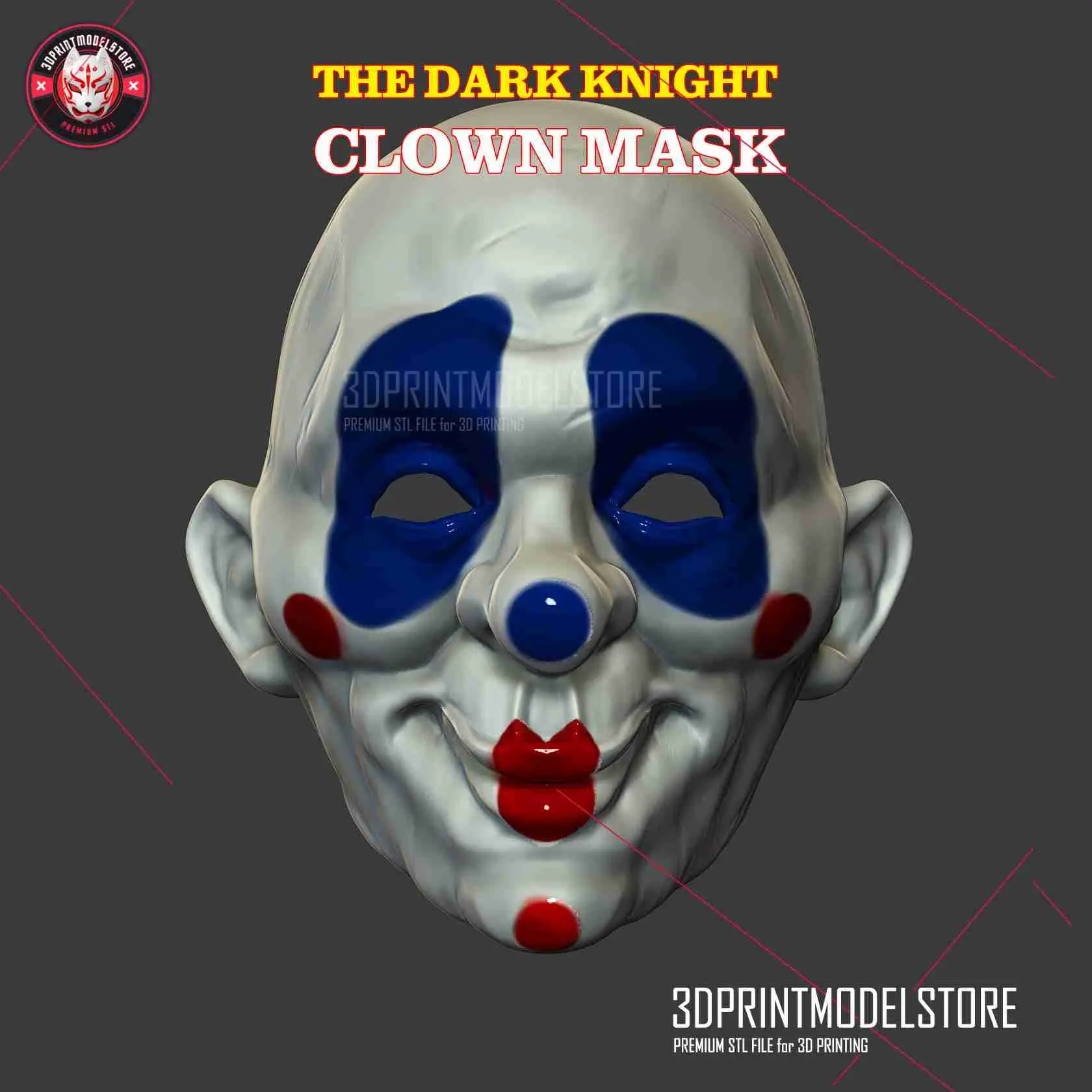 The Dark Knight Joker Henchmen Clown Halloween Cosplay Mask