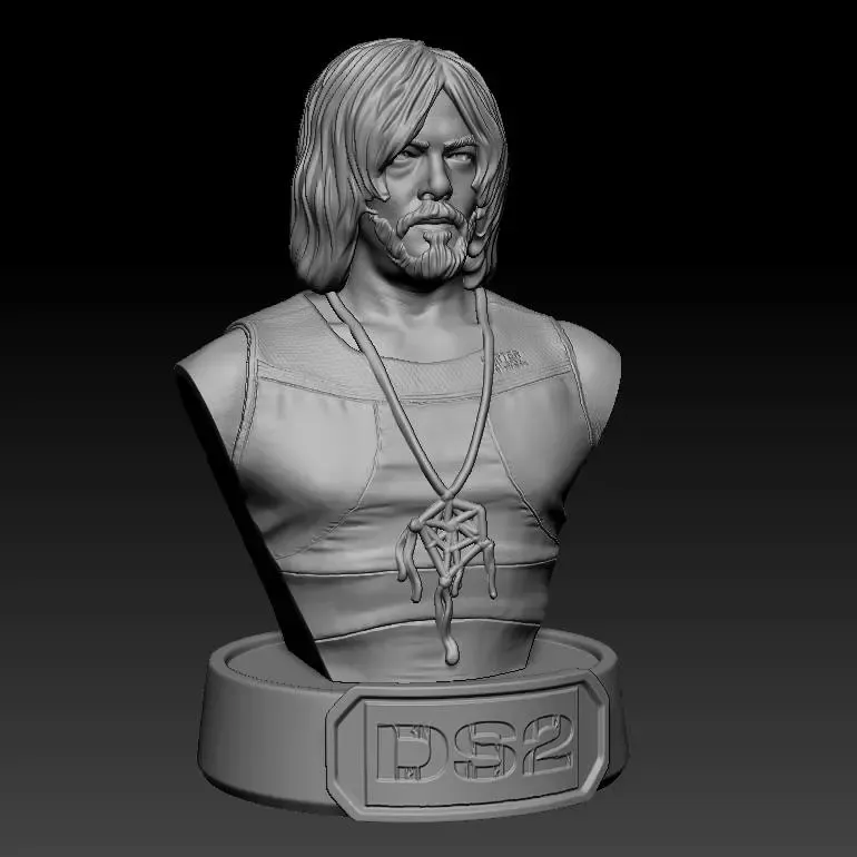 Busto di Sam Strand Porter Bridges da Death Stranding