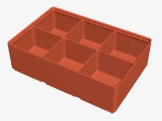 2x3 6 compartments