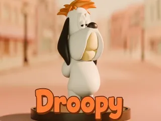 Droopy Dog Figurine – Cartoon Collectible