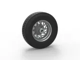 Front custom wheel of semi truck V14 Scale 1:25-7