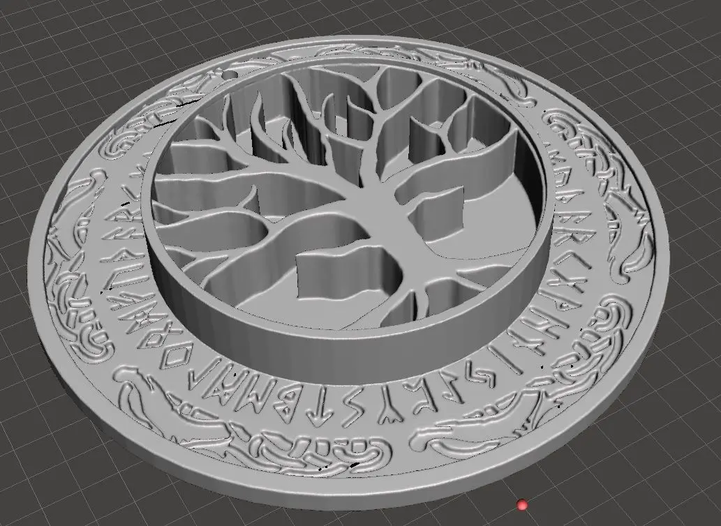 norse tree of life yggdrasil crystal shelf