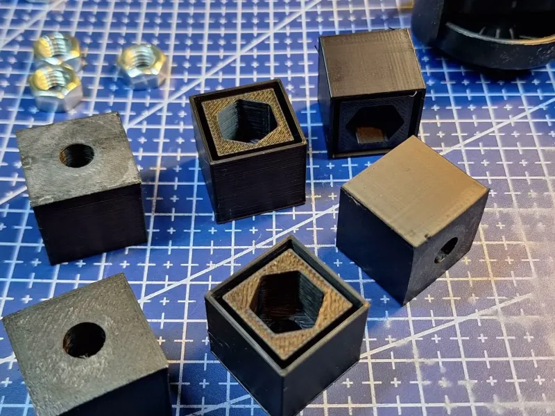 Furniture Caster / Foot Inserts (with M8 Nut)