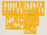 Human Figures Symbols (Bundle) - Drawing Stencil/Template-0