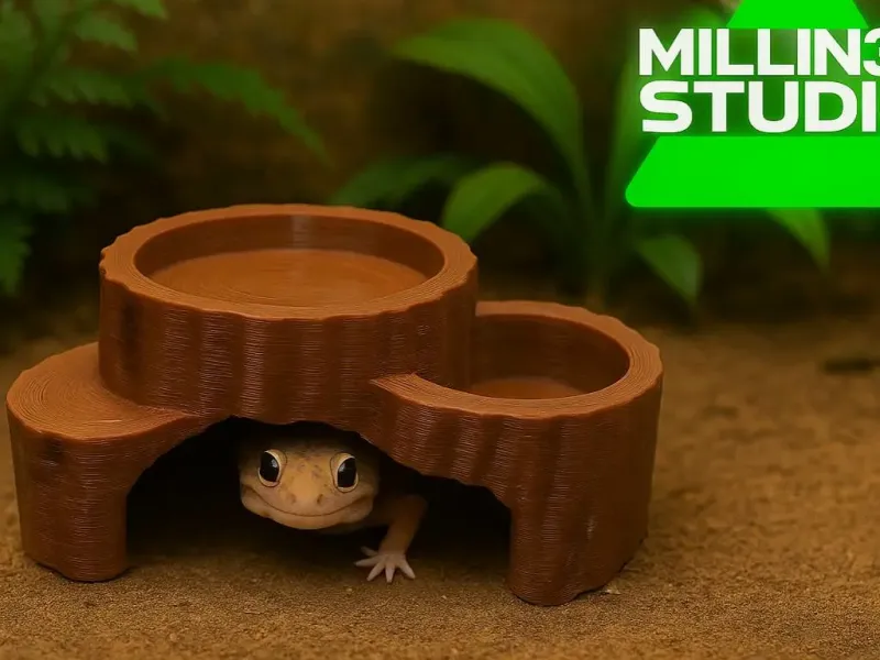 Natural Wood Pet home Hide for Lizards geckos hamsters +More