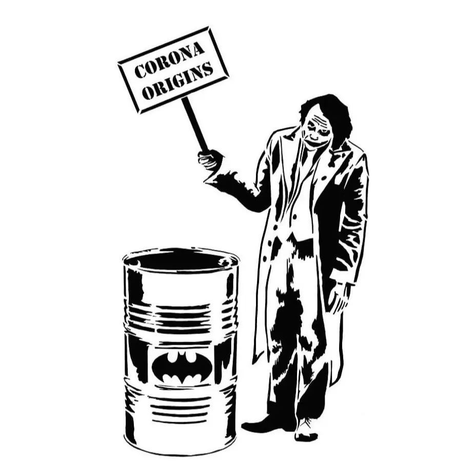Joker 3 layered stencil