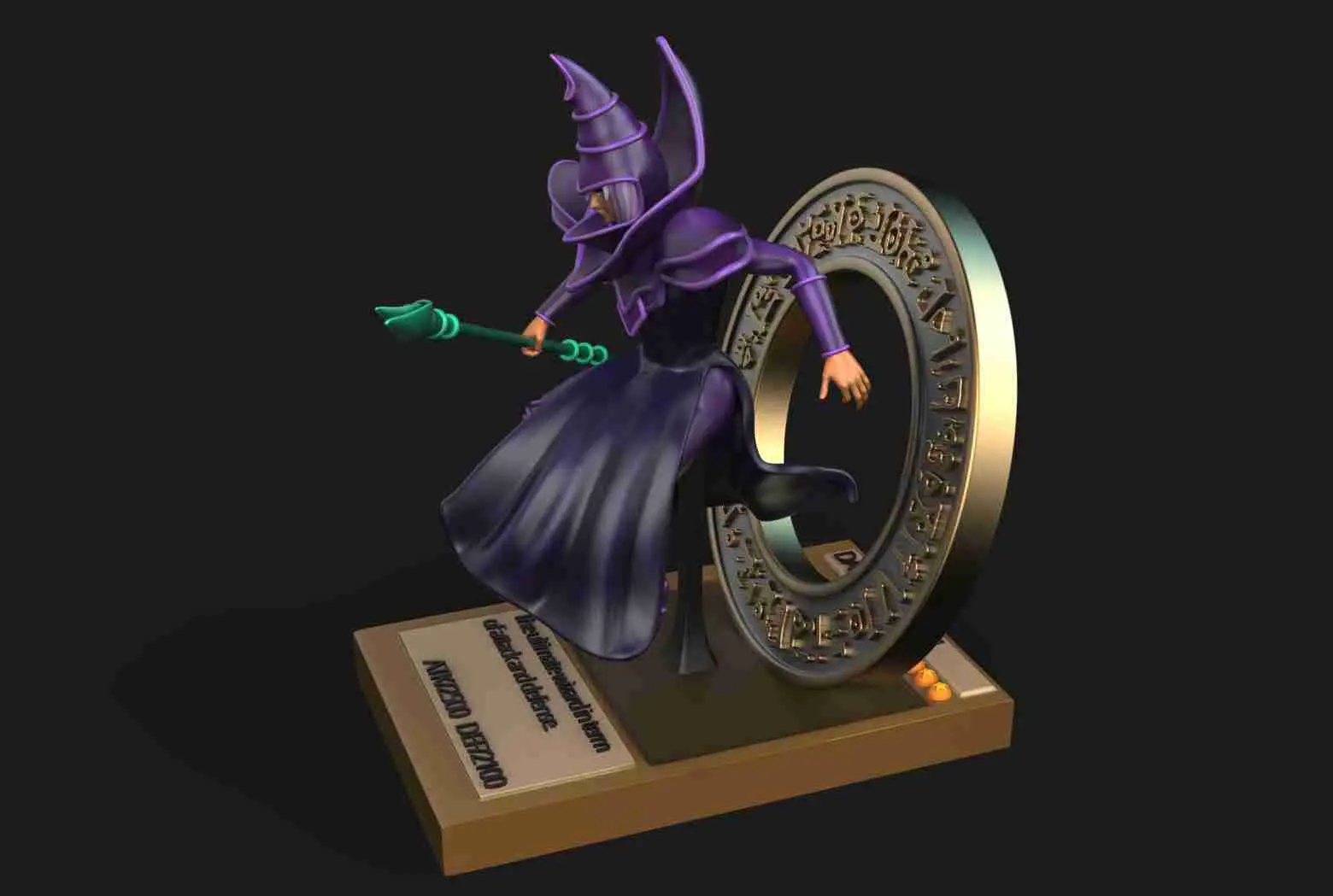 DARK MAGICIAN YUGIOH 3D PRINTING MODEL