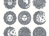 Sun & Moon Celestial Trivets – 9 Boho Laser Cut Coasters-4