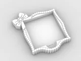 Post-It, Sticky Note Holder Black bow with pearl-2