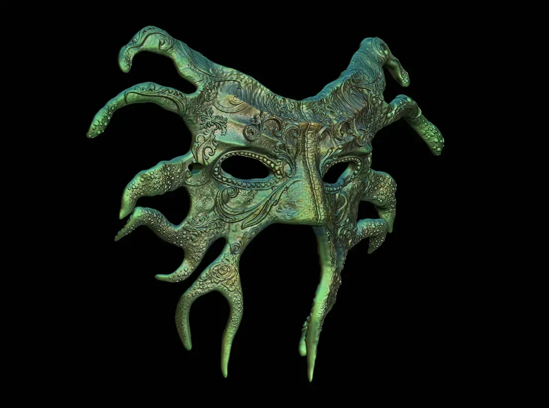 Deluxe Ornamental Cthulu Mask