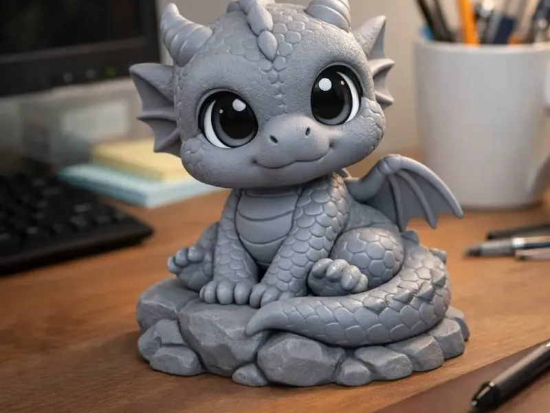 Cute Baby Dragon Figurine
