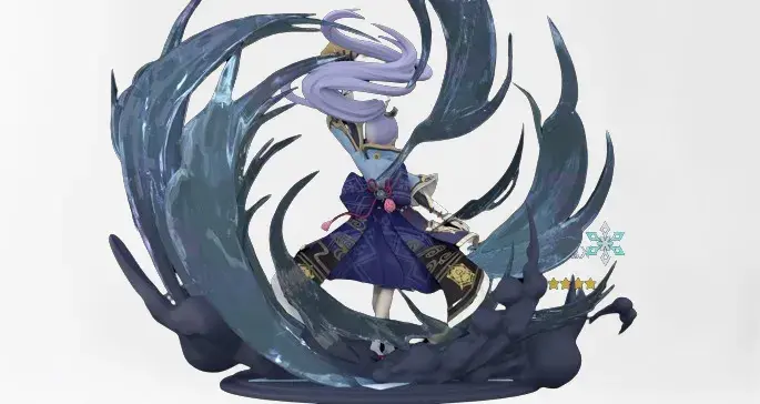 Genshin Impact Kamisato Ayaka STL Koleksiyonu