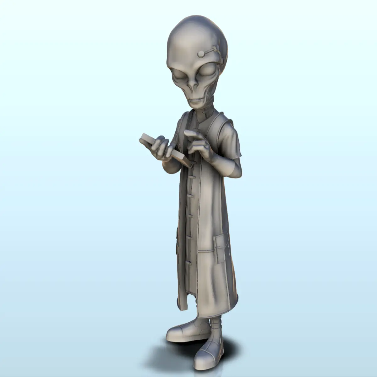 Alienígena homem de letras com livro (8) (+ versão pré-suportada