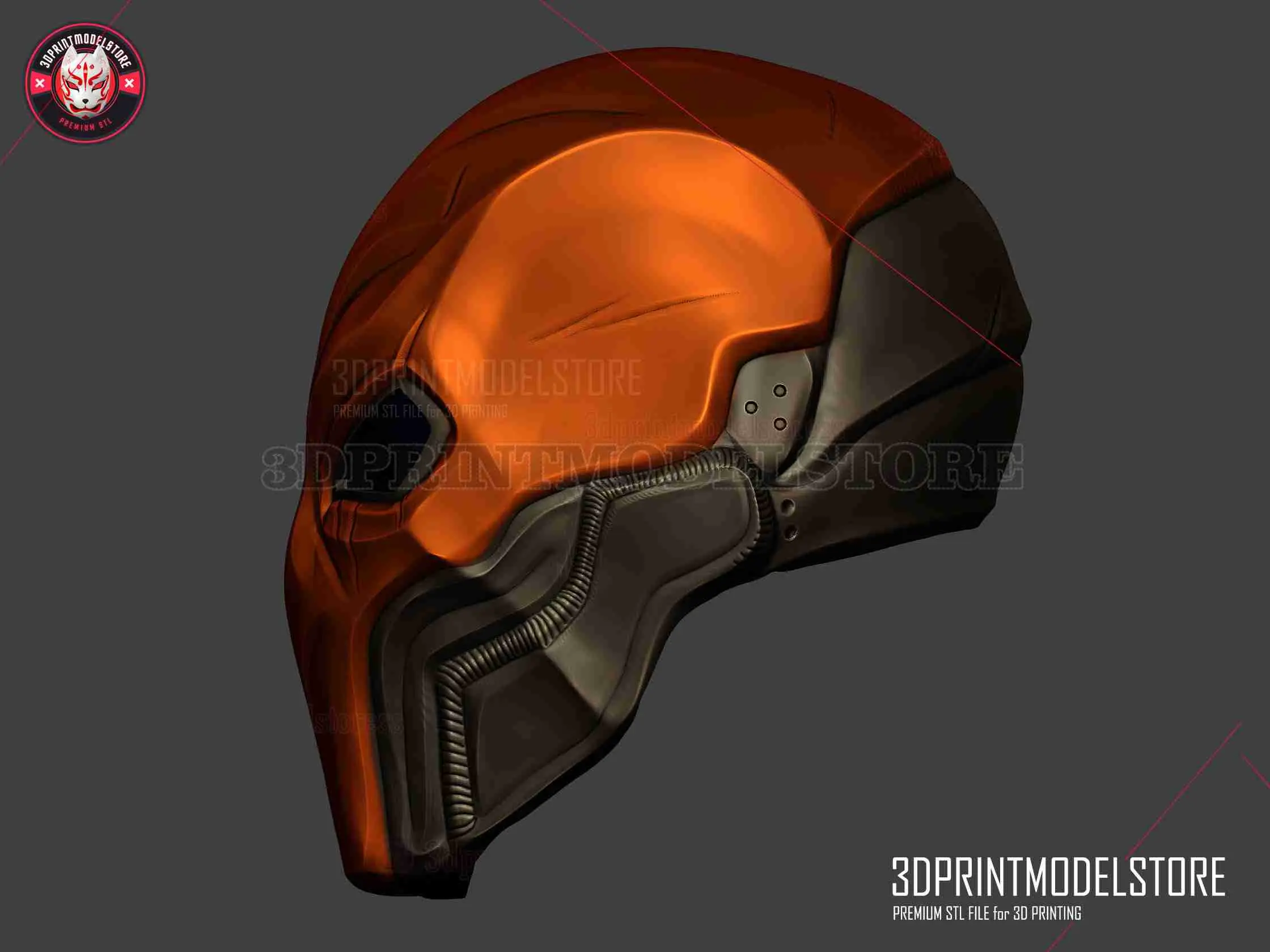 deathstroke helmet motorcycle one eye; Orange and Black Cosplay Wearable The HJC F70 Deathstroke Helmet M is a full face helmet designed for riders who like to stay ahead of the pack Sold at Auction: ARROW (2012-2020)