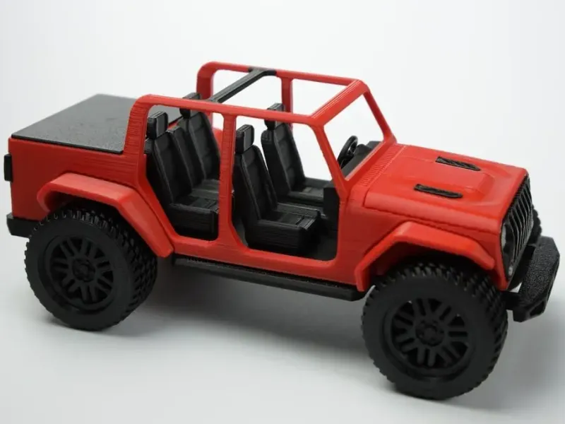 Offener JEEP im Gladiator-Stil - vollständig bedruckbar