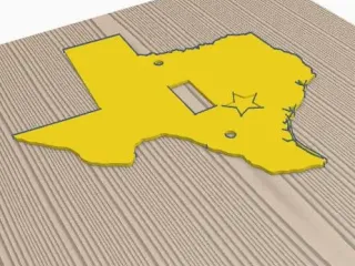 Texas shaped light switch cover