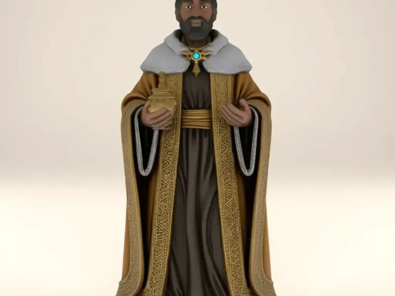 Balthasar Magi Nativity STL 3D Model