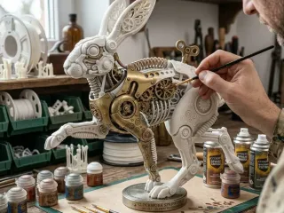 Mechanical Easter Hare