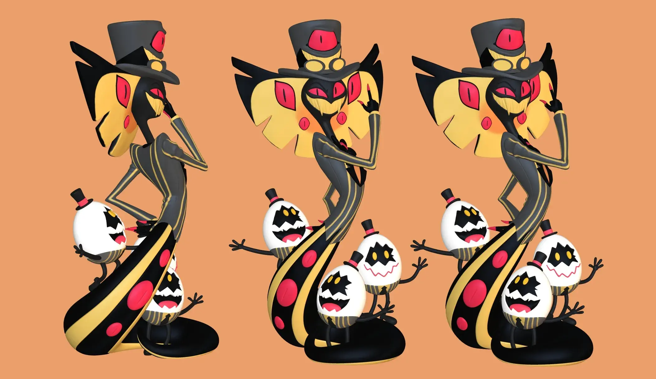 Personagens e Criaturas STL Download - Sir Pentious Hazbin Hotel