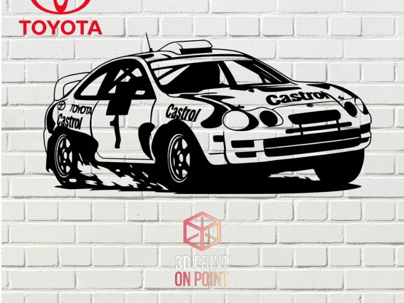 TOYOTA CELICA WRC RALLYE - 2D WALL ART