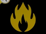 Simple Flame Symbol - 2D Art-0