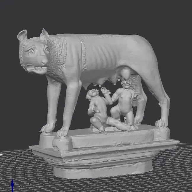 卡皮托林母狼与罗慕路斯和雷穆斯3D雕塑