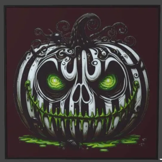 Lithophane Retro Pumpkin