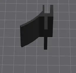 AEG Freezer shelf plastic hinge