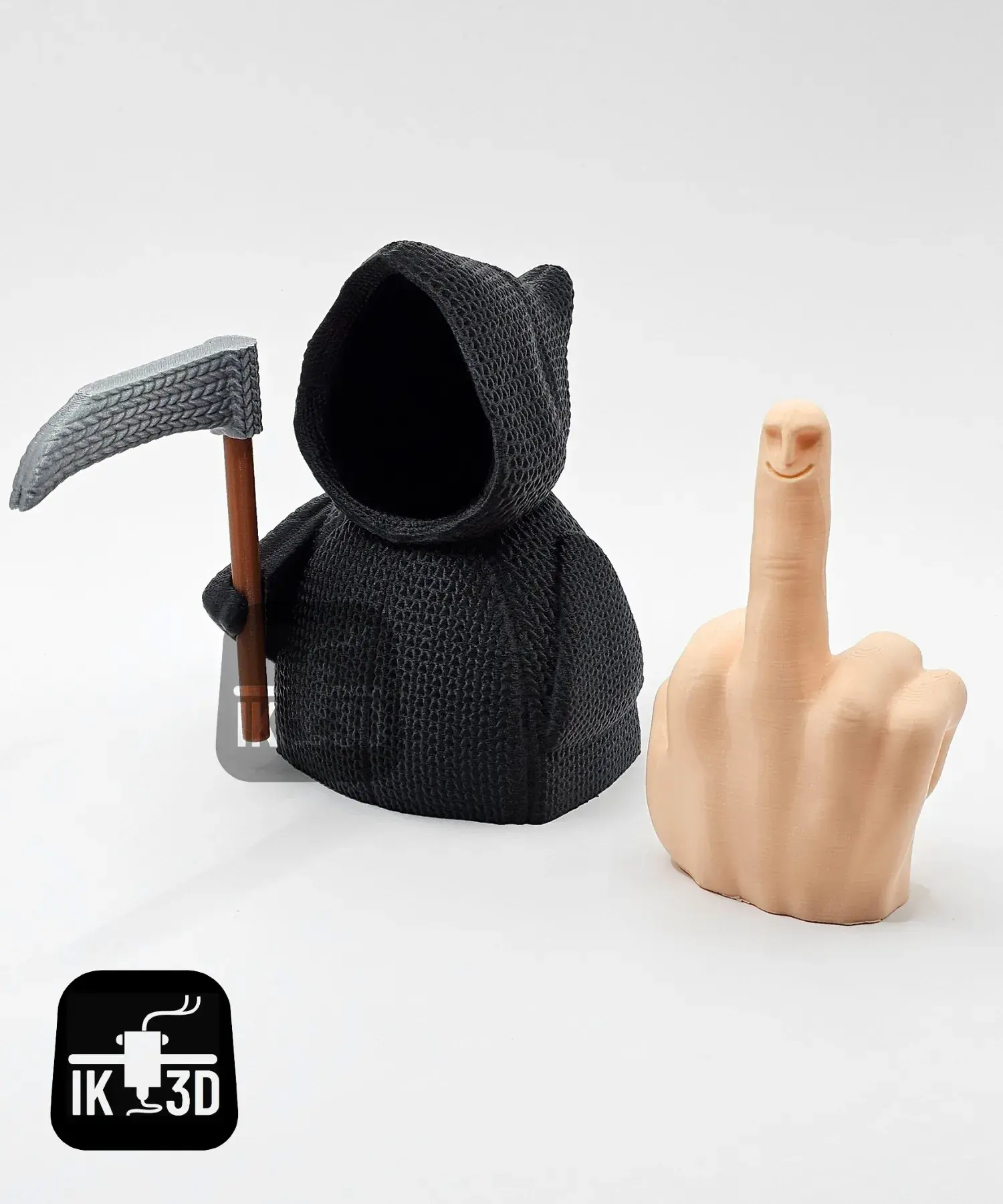 Mr Nice Guy Knitted Grim Reaper / No Supports