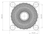 ABHA RODIN COIL MOLD SILICONE - 260 X 260 X 90 MM 24 TURNS-5