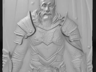fierce armored warrior