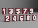 Molds for Casting Digits 0–9-1