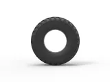 Military truck tire 3 Scale 1:10-4