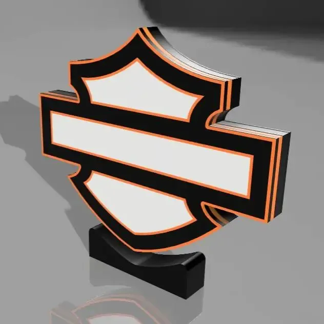 Harley-Davidson Bar & Shield LED LIGHTBOX