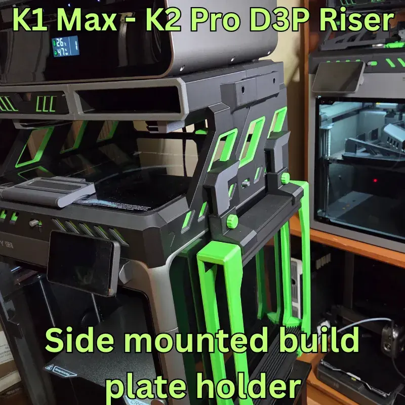 3D 프린터 도면 | 3MF 파일 다운로드 | K1 Max K2 Pro Side mount Build plate holder ...
