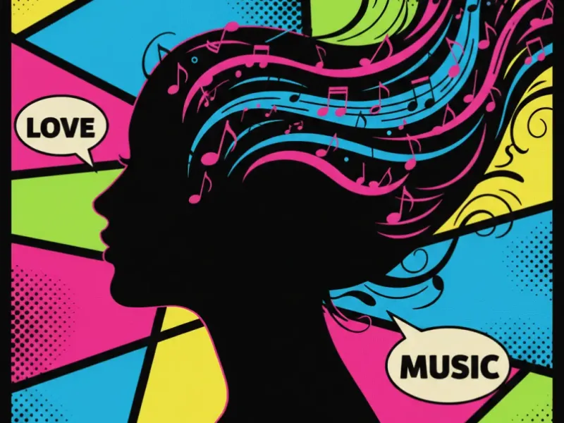 Love Music Pop Art Wall Decoration 16 colors