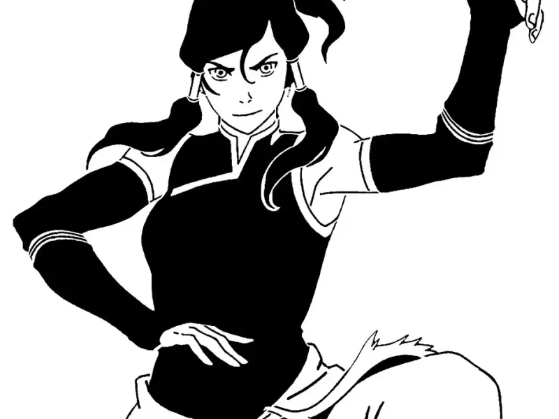Avatar Korra stencil